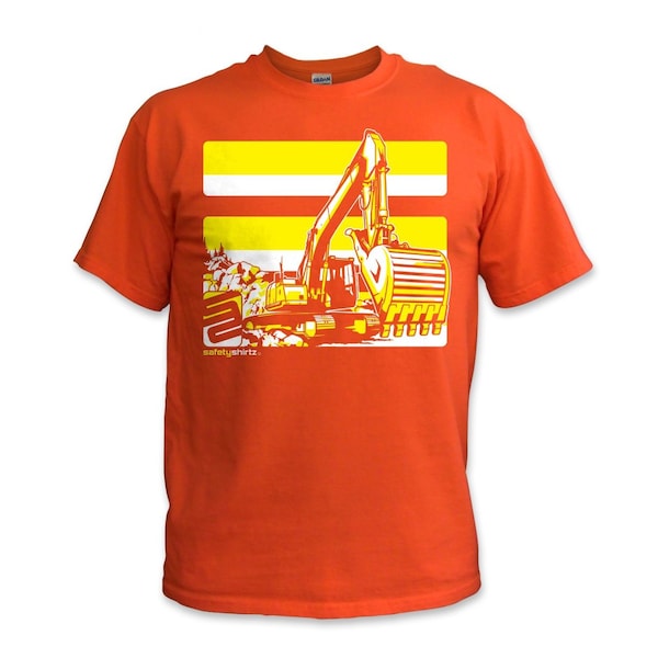 Excavator High Visibility Tee, Orange, 2XL